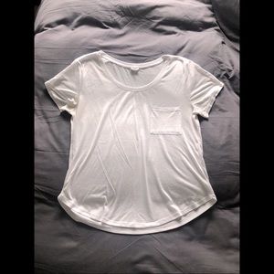 White t-shirt from garage
